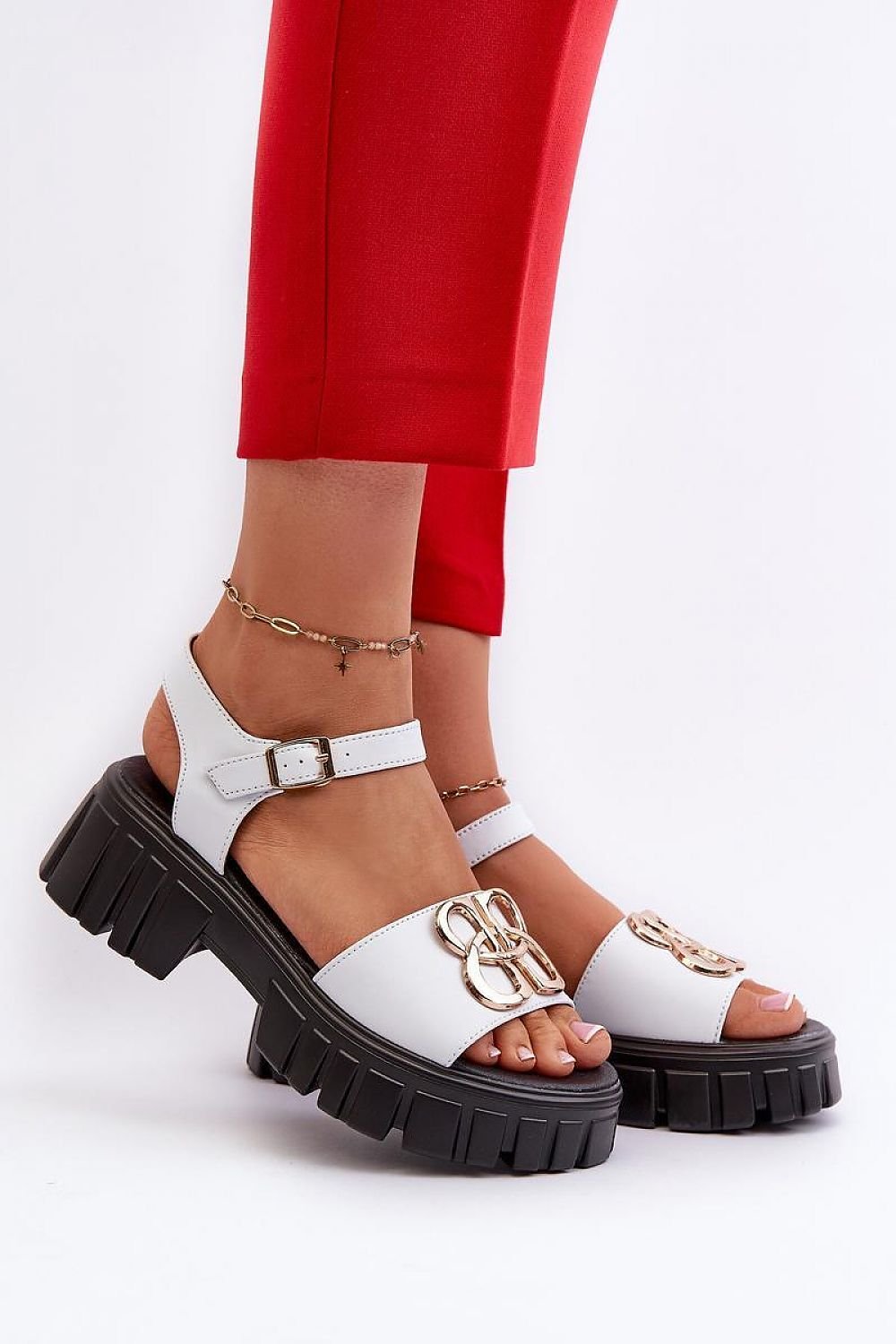 Heel sandals model 197108